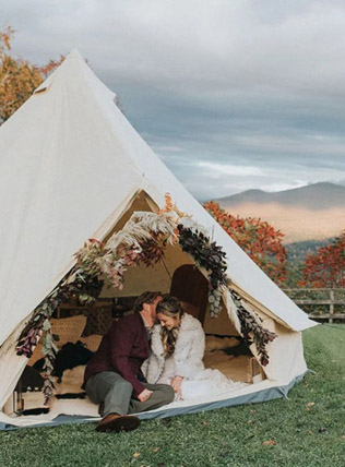 Осенний декор на свадьбу 