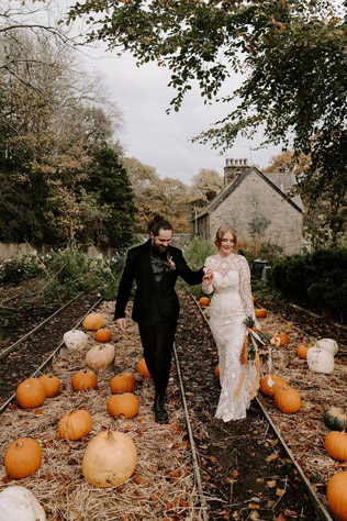 Осенний декор на свадьбу 