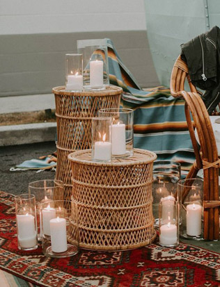 Осенний декор на свадьбу 