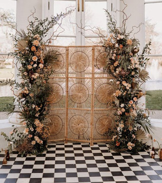 Осенний декор на свадьбу 