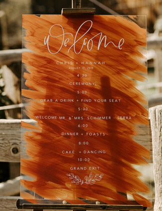 Осенний декор на свадьбу 