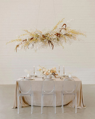 Осенний декор на свадьбу 