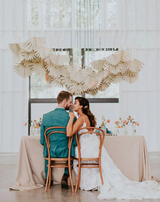 Осенний декор на свадьбу 