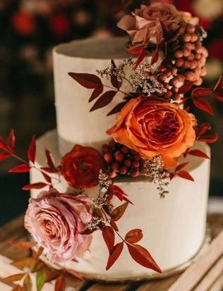 Осенний декор на свадьбу 