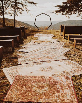 Осенний декор на свадьбу 