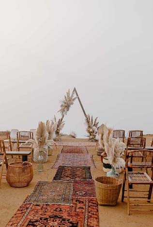 Осенний декор на свадьбу 