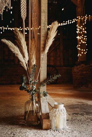 Осенний декор на свадьбу 