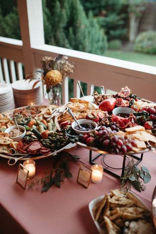 Осенний декор на свадьбу 