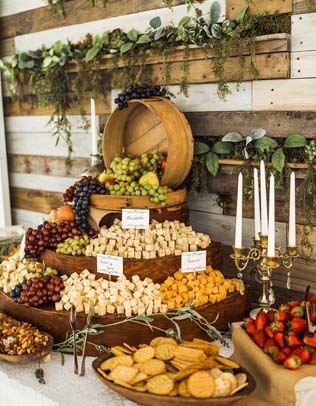 Осенний декор на свадьбу 