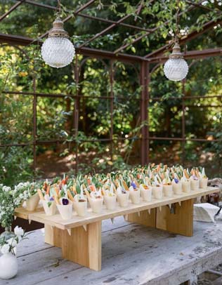 Осенний декор на свадьбу 