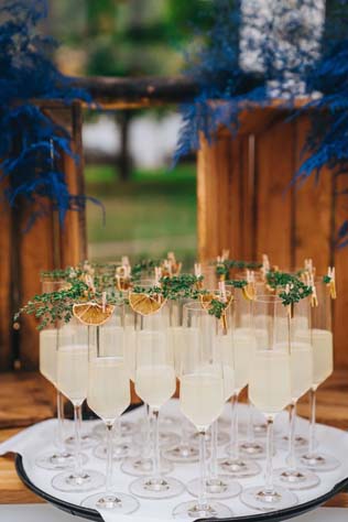 Осенний декор на свадьбу 