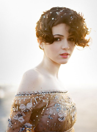 45 свадебных причесок для коротких волос  