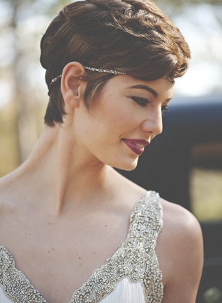 45 свадебных причесок для коротких волос  