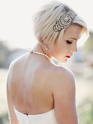 45 свадебных причесок для коротких волос  