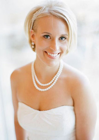 45 свадебных причесок для коротких волос  