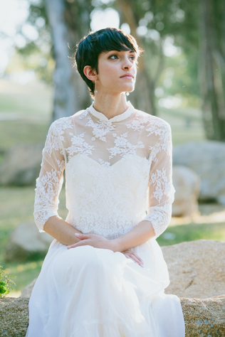 45 свадебных причесок для коротких волос  