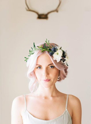 45 свадебных причесок для коротких волос  