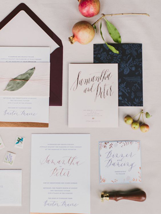 45 самых красивых приглашений для осенней свадьбы 