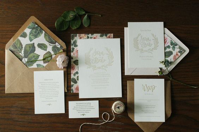 45 самых красивых приглашений для осенней свадьбы 