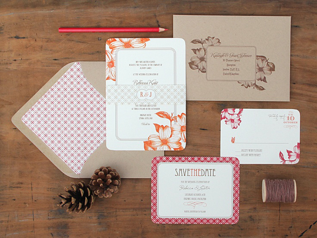 45 самых красивых приглашений для осенней свадьбы 