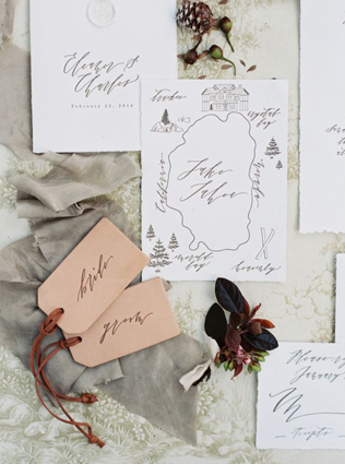 45 самых красивых приглашений для осенней свадьбы 