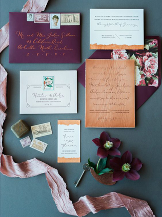 45 самых красивых приглашений для осенней свадьбы 