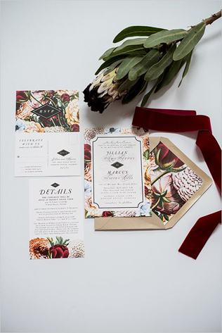 45 самых красивых приглашений для осенней свадьбы 