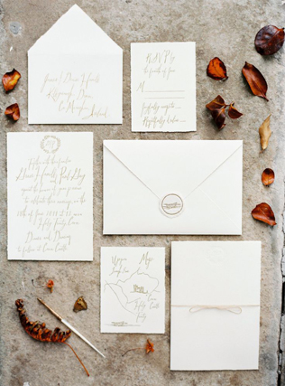 45 самых красивых приглашений для осенней свадьбы 