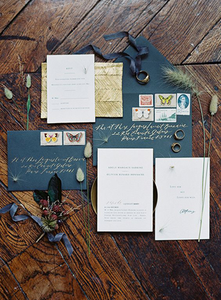 45 самых красивых приглашений для осенней свадьбы 