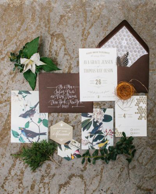 45 самых красивых приглашений для осенней свадьбы 