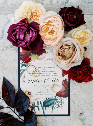 45 самых красивых приглашений для осенней свадьбы 