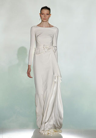 свадебное платье с длинными рукавами