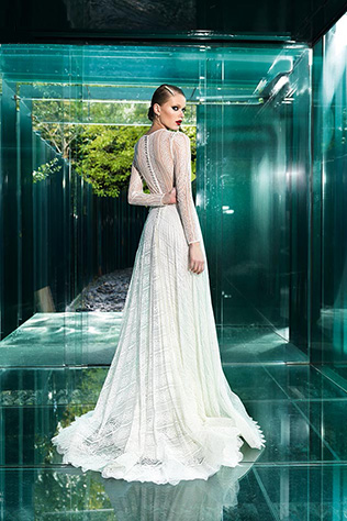 свадебное платье с длинными рукавами