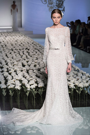 свадебное платье с длинными рукавами