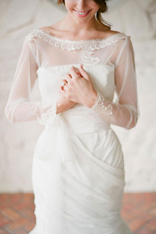 свадебное платье с длинными рукавами