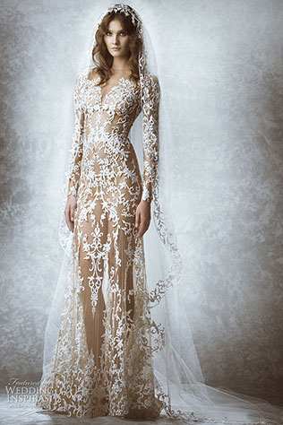 свадебное платье с длинными рукавами