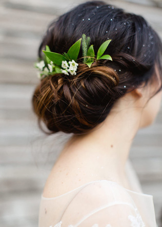 46 причесок для зимнего образа невесты 