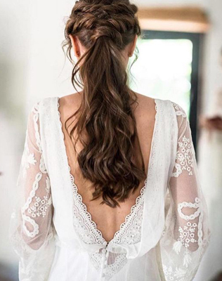 46 причесок для зимнего образа невесты 