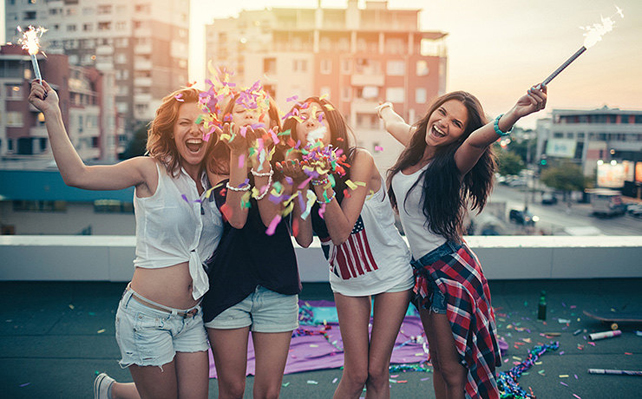 летний девичник на крыше 