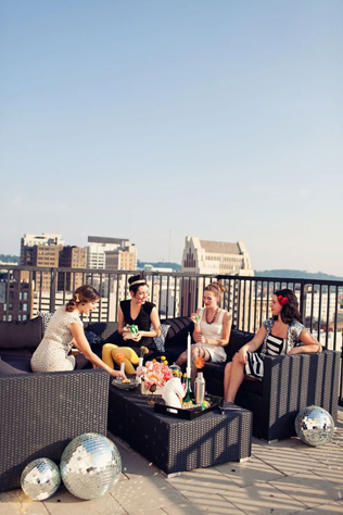 летний девичник на крыше 