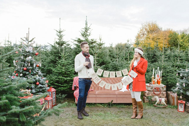 зимняя фотосессия лав стори, зимняя сказка