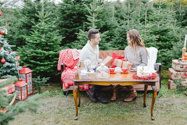 зимняя фотосессия лав стори, зимняя сказка