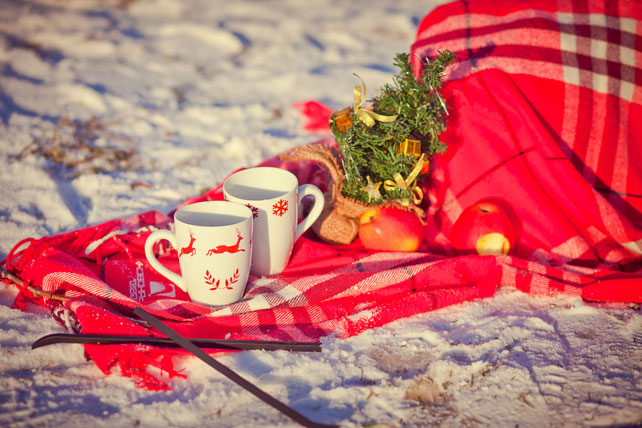 зимняя фотосессия лав стори на катке