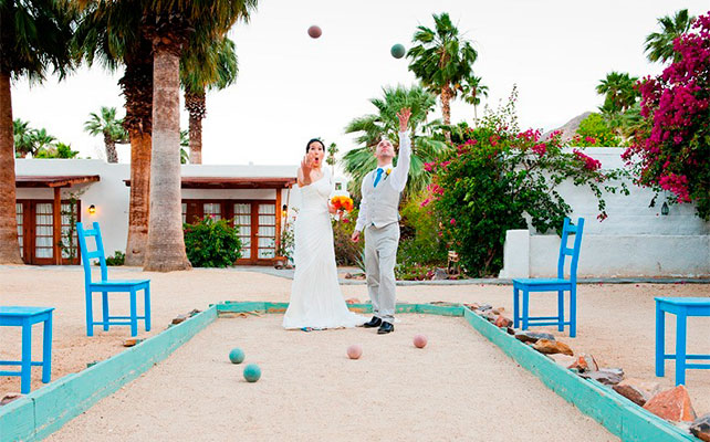 игра Bocce Ball на свадьбе