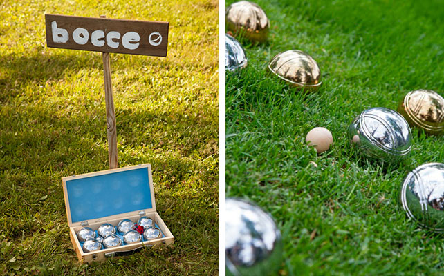 игра Bocce Ball на свадьбе