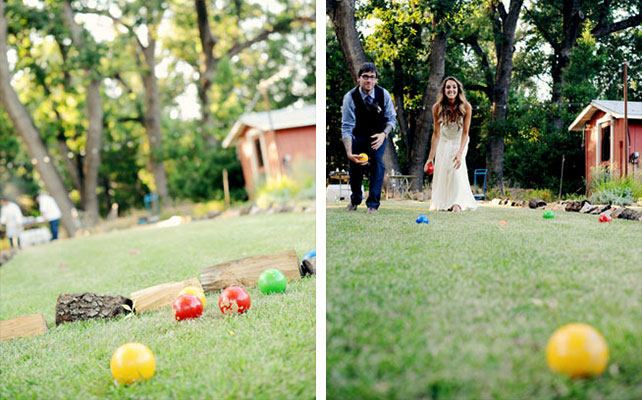 игра Bocce Ball на свадьбе