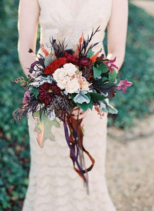 Осенняя свадьба: 50 букетов невесты 