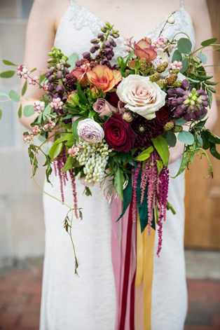 Осенняя свадьба: 50 букетов невесты 