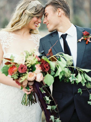 Осенняя свадьба: 50 букетов невесты 