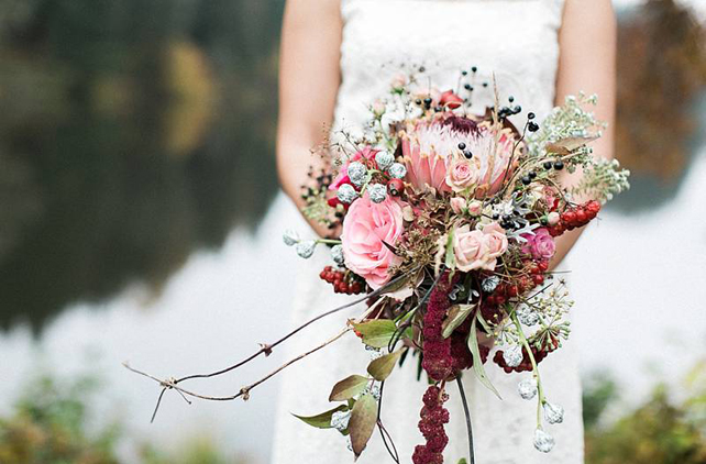 Осенняя свадьба: 50 букетов невесты 